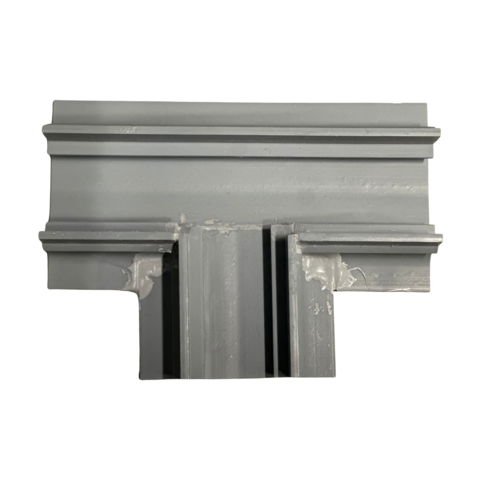 Deck Drain Tee Trench Channel, Grey